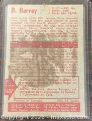 MaxSold Auction: 1955-6 Parkhurst Doug Harvey Hockey Collectible Trading Card  - Newmarket (Ontario, Canada) PARTNER MANAGED Reseller Online Auction - Walter Avenue