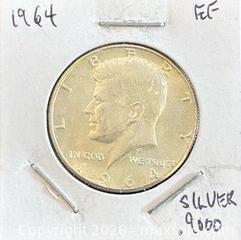MaxSold Auction: 1964 US Silver Kennedy Half Dollar  - Newmarket (Ontario, Canada) PARTNER MANAGED Reseller Online Auction - Walter Avenue