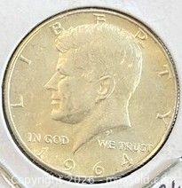 MaxSold Auction: 1964 US Silver Kennedy Half Dollar  - Newmarket (Ontario, Canada) PARTNER MANAGED Reseller Online Auction - Walter Avenue