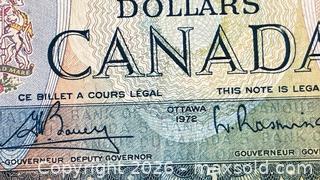 MaxSold Auction: 1972 Cdn. Sir Wilfrid Laurier, Seventh Prime Minister 5 Dollar Paper Banknote  - Newmarket (Ontario, Canada) PARTNER MANAGED Reseller Online Auction - Walter Avenue