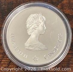 MaxSold Auction: 1973 Cdn. Silver Proof Elizabeth II 1976 Olympics Montreal Sailing 5 Dollar  - Newmarket (Ontario, Canada) PARTNER MANAGED Reseller Online Auction - Walter Avenue
