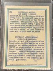 MaxSold Auction: 1983 O-Pee-Chee Mark Messier/Wayne Gretzky "Oilers Highlights" Hockey Collectible Trading Card  - Newmarket (Ontario, Canada) PARTNER MANAGED Reseller Online Auction - Walter Avenue