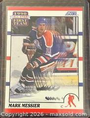 MaxSold Auction: 1990-1 Score Mark Messier All-Star First Team Hockey Collectible Trading Card  - Newmarket (Ontario, Canada) PARTNER MANAGED Reseller Online Auction - Walter Avenue