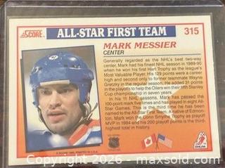 MaxSold Auction: 1990-1 Score Mark Messier All-Star First Team Hockey Collectible Trading Card  - Newmarket (Ontario, Canada) PARTNER MANAGED Reseller Online Auction - Walter Avenue