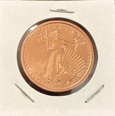 MaxSold Auction: Bullion Copper Round of the Walking Liberty  - Newmarket (Ontario, Canada) PARTNER MANAGED Reseller Online Auction - Walter Avenue