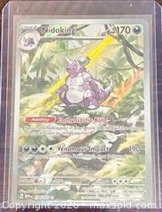 MaxSold Auction: Pokémon Nidoking AR 151 U Collectible Trading Card  - Newmarket (Ontario, Canada) PARTNER MANAGED Reseller Online Auction - Walter Avenue