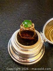 MaxSold Auction: 10K Gold jade ring - North Vancouver (British Columbia, Canada) SELLER MANAGED Moving Online Auction - Northlands Drive