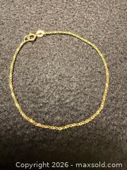 MaxSold Auction: 14k gold chain bracelet  - North Vancouver (British Columbia, Canada) SELLER MANAGED Moving Online Auction - Northlands Drive