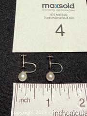 MaxSold Auction: 14k white gold pearl earrings - North Vancouver (British Columbia, Canada) SELLER MANAGED Moving Online Auction - Northlands Drive