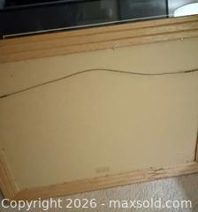 MaxSold Auction: Beautiful large landscape print in heavy wooden frame - North Vancouver (British Columbia, Canada) SELLER MANAGED Moving Online Auction - Northlands Drive