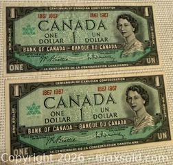MaxSold Auction: Centennial of Canada one Dollar Bill - North Vancouver (British Columbia, Canada) SELLER MANAGED Moving Online Auction - Northlands Drive