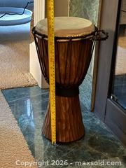 MaxSold Auction: Djembe Hand Drum - North Vancouver (British Columbia, Canada) SELLER MANAGED Moving Online Auction - Northlands Drive