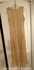 MaxSold Auction: Exquisite Vintage hand crocheted 100% silk long dress by luxury brand Soulmates - North Vancouver (British Columbia, Canada) SELLER MANAGED Moving Online Auction - Northlands Drive