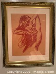 MaxSold Auction: Framed figure sketch  - North Vancouver (British Columbia, Canada) SELLER MANAGED Moving Online Auction - Northlands Drive