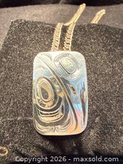 MaxSold Auction: Indigenous carved sterling silver pendant - North Vancouver (British Columbia, Canada) SELLER MANAGED Moving Online Auction - Northlands Drive