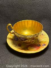 MaxSold Auction: Rare Vintage Aynsley signed Orchard Gold teacup and saucer - North Vancouver (British Columbia, Canada) SELLER MANAGED Moving Online Auction - Northlands Drive