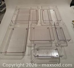 MaxSold Auction: Set of clear plastic organizers  - North Vancouver (British Columbia, Canada) SELLER MANAGED Moving Online Auction - Northlands Drive