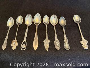 MaxSold Auction: Sterling Silver collector teaspoons  - North Vancouver (British Columbia, Canada) SELLER MANAGED Moving Online Auction - Northlands Drive