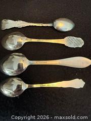 MaxSold Auction: Sterling Silver collector teaspoons  - North Vancouver (British Columbia, Canada) SELLER MANAGED Moving Online Auction - Northlands Drive