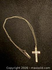 MaxSold Auction: Sterling silver cross and chain - North Vancouver (British Columbia, Canada) SELLER MANAGED Moving Online Auction - Northlands Drive
