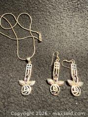 MaxSold Auction: Sterling Silver Necklace and Earrings - North Vancouver (British Columbia, Canada) SELLER MANAGED Moving Online Auction - Northlands Drive