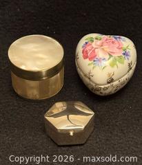 MaxSold Auction: Sterling Silver trinket box, Limoges Porcelain trinket box and Mother of Pearl trinket box - North Vancouver (British Columbia, Canada) SELLER MANAGED Moving Online Auction - Northlands Drive