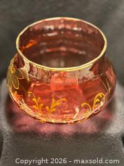 MaxSold Auction: Vintage cranberry glass bowl - North Vancouver (British Columbia, Canada) SELLER MANAGED Moving Online Auction - Northlands Drive