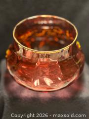 MaxSold Auction: Vintage cranberry glass bowl - North Vancouver (British Columbia, Canada) SELLER MANAGED Moving Online Auction - Northlands Drive
