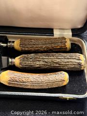 MaxSold Auction: Vintage English Antler handled carving set in original box - North Vancouver (British Columbia, Canada) SELLER MANAGED Moving Online Auction - Northlands Drive