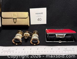 MaxSold Auction: Vintage Stella mother of pearl opera glasses and vintage Sunco miniature binoculars/ opera - North Vancouver (British Columbia, Canada) SELLER MANAGED Moving Online Auction - Northlands Drive
