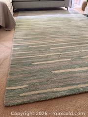 MaxSold Auction: Wool and viscose rug 8.6’x5.6’ Made in India - North Vancouver (British Columbia, Canada) SELLER MANAGED Moving Online Auction - Northlands Drive