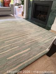 MaxSold Auction: Wool and viscose rug 8.6’x5.6’ Made in India - North Vancouver (British Columbia, Canada) SELLER MANAGED Moving Online Auction - Northlands Drive
