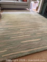 MaxSold Auction: Wool and viscose rug 8.6’x5.6’ Made in India - North Vancouver (British Columbia, Canada) SELLER MANAGED Moving Online Auction - Northlands Drive