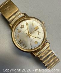 MaxSold Auction: Vintage HELBROS Masonic Symbols Men's Wristwatch in Original Case  - Toronto (Ontario, Canada) PARTNER MANAGED Reseller Online Auction - Queen Street West
