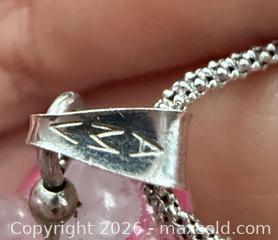 MaxSold Auction: Vintage Italian 925 Silver MURANO Art Glass Heart Pendant Necklace - Marked  - Toronto (Ontario, Canada) PARTNER MANAGED Reseller Online Auction - Queen Street West