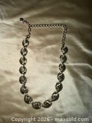 MaxSold Auction: 15” choker style Fun silver statement piece necklace  - Warwick Township (Pennsylvania, USA) SELLER MANAGED Estate Sale Online Auction -  Crocker Lane