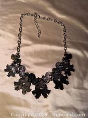 MaxSold Auction: 16” Gorgeous green stone statement piece necklace  - Warwick Township (Pennsylvania, USA) SELLER MANAGED Estate Sale Online Auction -  Crocker Lane