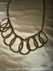 MaxSold Auction: 17” Silver tone statement piece necklace  - Warwick Township (Pennsylvania, USA) SELLER MANAGED Estate Sale Online Auction -  Crocker Lane