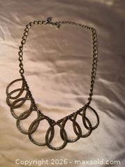 MaxSold Auction: 17” Silver tone statement piece necklace  - Warwick Township (Pennsylvania, USA) SELLER MANAGED Estate Sale Online Auction -  Crocker Lane
