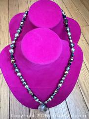 MaxSold Auction: 18” multi-color stone statement piece necklace w 2” stone pendant  - Warwick Township (Pennsylvania, USA) SELLER MANAGED Estate Sale Online Auction -  Crocker Lane