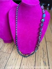 MaxSold Auction: 22” Unique tri-stone fun statement piece necklace  - Warwick Township (Pennsylvania, USA) SELLER MANAGED Estate Sale Online Auction -  Crocker Lane