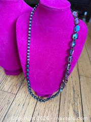 MaxSold Auction: 22” Unique tri-stone fun statement piece necklace  - Warwick Township (Pennsylvania, USA) SELLER MANAGED Estate Sale Online Auction -  Crocker Lane