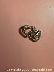 MaxSold Auction: 925 Sterling Silver double heart diamond Mom charm - Warwick Township (Pennsylvania, USA) SELLER MANAGED Estate Sale Online Auction -  Crocker Lane