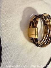 MaxSold Auction: Cheetah statement necklace & bracelet   - Warwick Township (Pennsylvania, USA) SELLER MANAGED Estate Sale Online Auction -  Crocker Lane