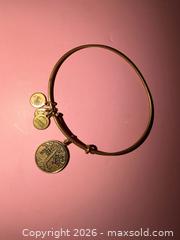 MaxSold Auction: Gold toned Alex & Ani Tree charm bracelet  - Warwick Township (Pennsylvania, USA) SELLER MANAGED Estate Sale Online Auction -  Crocker Lane