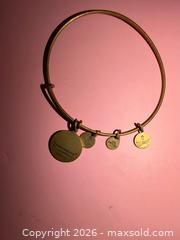 MaxSold Auction: Gold toned Alex & Ani Tree charm bracelet  - Warwick Township (Pennsylvania, USA) SELLER MANAGED Estate Sale Online Auction -  Crocker Lane