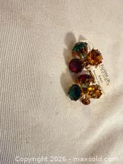 MaxSold Auction: Gorgeous Austrian Crystal gold tone earrings RARE  - Warwick Township (Pennsylvania, USA) SELLER MANAGED Estate Sale Online Auction -  Crocker Lane