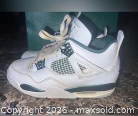 MaxSold Auction:  in original box Jordan Retro 4 Oxidized Green basketball sneakers '6 women's sz 7  - Warwick Township (Pennsylvania, USA) SELLER MANAGED Estate Sale Online Auction -  Crocker Lane