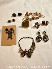 MaxSold Auction: Lot of various gemstone jewelry bracelets earrings rings  - Warwick Township (Pennsylvania, USA) SELLER MANAGED Estate Sale Online Auction -  Crocker Lane