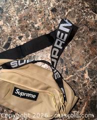 MaxSold Auction: Men's tan Supreme Fanny pack belt bag  - Warwick Township (Pennsylvania, USA) SELLER MANAGED Estate Sale Online Auction -  Crocker Lane